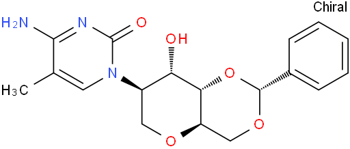 2-(4-氨基-5-甲基-2-氧代-1(2H)-嘧啶基)-1,5-脱水-2-脱氧-4,6-O-[(R)-苯基亚甲基]-D-阿卓糖醇