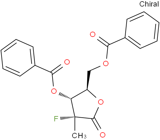 (2R)-2-脱氧-2-氟-2-甲基-D-赤式戊糖酸 GAMMA-内酯 3,5-二苯甲酸酯