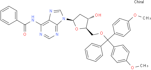 N6-苯甲酰基-5'-O-(4,4'-二甲氧基三苯基)-2'-脱氧腺苷