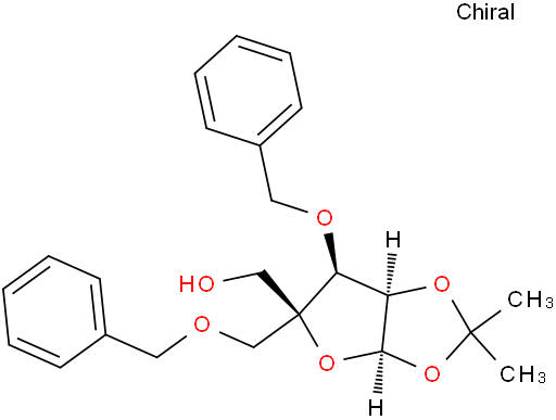 3-O-苄基-1,2-O-亚异丙基-4-C-(苯甲氧基)甲基-β-L-呋喃来苏糖苷