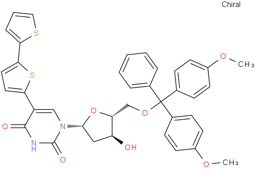 5'-O-[Bis(4-methoxyphenyl)phenylmethyl]-2'-deoxy-5-[2,2'-bithiophen]-5-yluridine