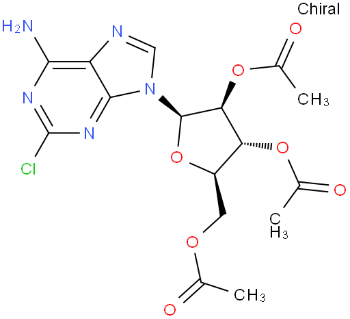 Adenine, 9-β-D-arabinofuranosyl-2-chloro-, 2′,3′,5′-triacetate