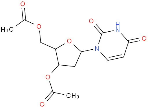 (3-Acetoxy-5-(2,4-dioxo-3,4-dihydropyrimidin-1(2H)-yl)tetrahydrofuran-2-yl)methyl acetate