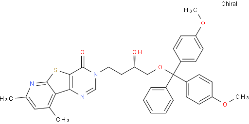 Pyrido[3',2':4,5]thieno[3,2-d]pyrimidin-4(3H)-one, 3-[(3S)-4-[bis(4-methoxyphenyl)phenylmethoxy]-3-hydroxybutyl]-7,9-dimethyl-