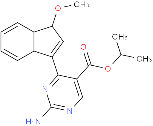 Isopropyl 2-amino-4-(1-methoxy-3a,7a-dihydro-1H-inden-3-yl)pyrimidine-5-carboxylate