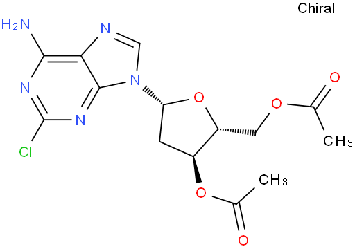 ((2R,3S,5R)-3-acetoxy-5-(6-amino-2-chloro-9H-purin-9-yl)tetrahydrofuran-2-yl)methyl acetate