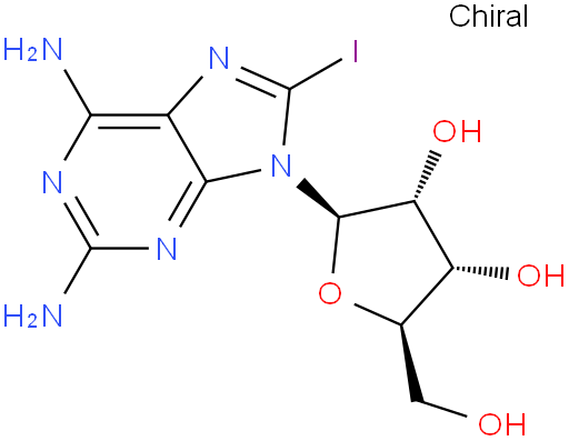 2-Amino-8-Iodoadenosine