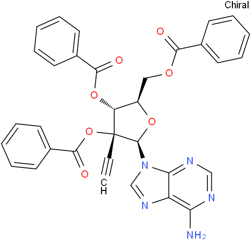 6-Amino-9-(2,3,5-tri-O-benzoyl-2-C-ethynyl-β-D-ribofuranosyl)-9H-purine