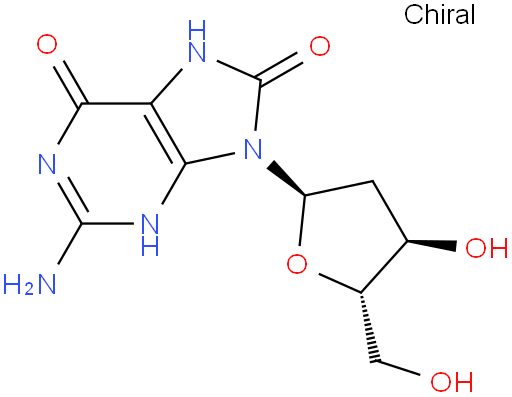 2-Amino-9-((2R,4R,5S)-4-hydroxy-5-(hydroxymethyl)tetrahydrofuran-2-yl)-7,9-dihydro-3H-purine-6,8-dione