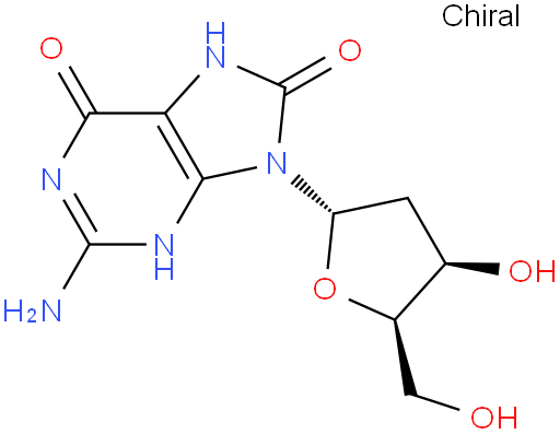 2-Amino-9-((2S,4R,5R)-4-hydroxy-5-(hydroxymethyl)tetrahydrofuran-2-yl)-7,9-dihydro-3H-purine-6,8-dione