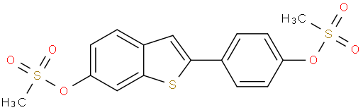 2-[4-[(甲磺酰)氧]苯基]-苯并[B]噻吩-6-醇6-甲烷磺酸
