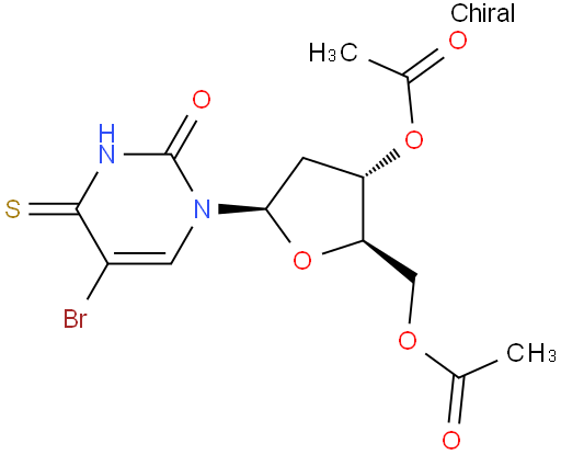 Uridine,2'-deoxy-5-Bromo-4-thio-,3'5'-diacetate