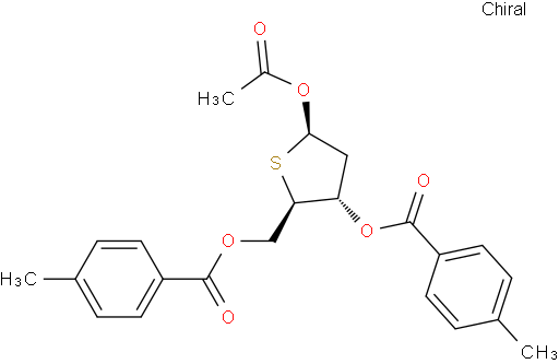 1-O-acetyl-2-deoxy-4-thio-3,5-di-O-p-toluoyl-β-D-ribofuranose