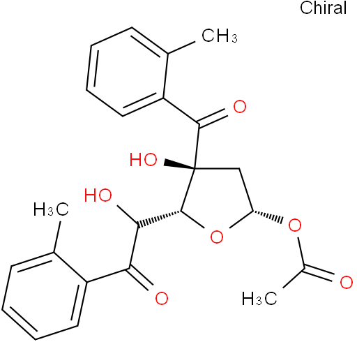 1-O-乙酰基-2-脱氧-3,5-二-O-甲苯甲酰基-β-D-赤藓烯呋喃呋喃糖