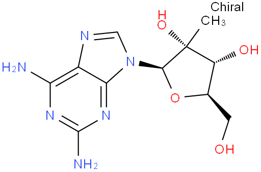 2,6-Diamino-9-(2-C-methyl-β-D-ribofuranosyl)-9H-purine